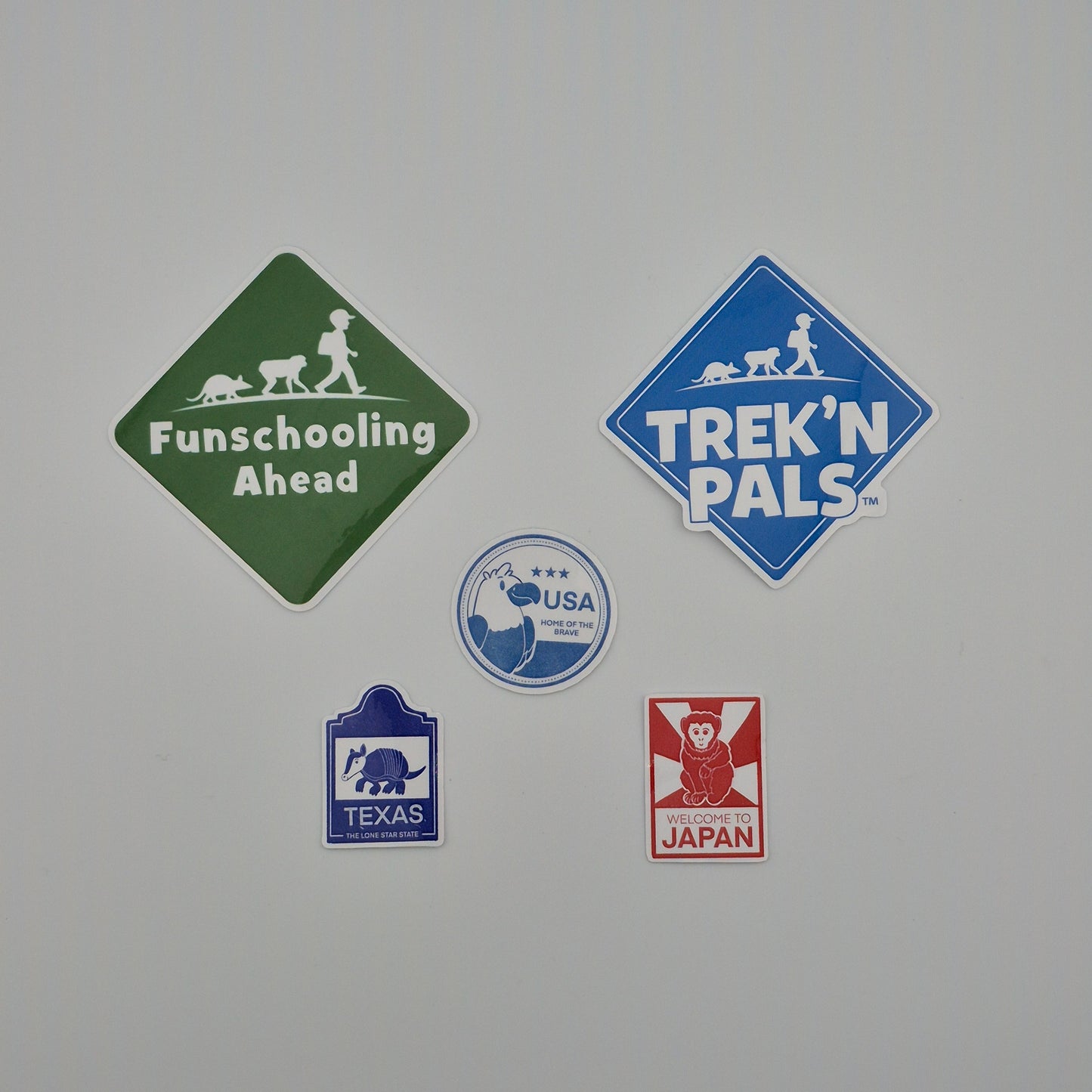 Trek’n Pals Stickers and “Stamps” Set (set of 5 stamps)