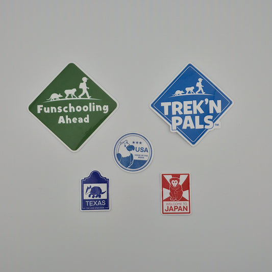 Trek’n Pals Stickers and “Stamps” Set (set of 5 stamps)